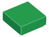 Placa Lisa 1x1 Verde
