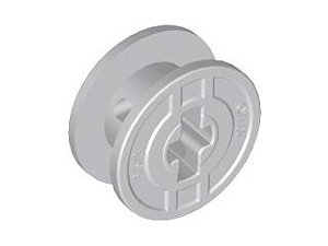 Carretel 2x1x2 com furo para eixo Cinza Claro