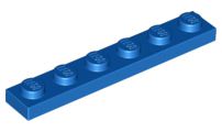 Placa 1x6 Azul