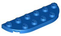 Placa de Cantos Arredondados 2x6 Azul