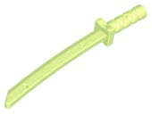 Mini Espada de Arma Shamshir Verde Amarelado