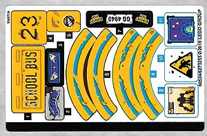 Cartela de Adesivo do Set 70423
