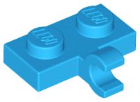Placa modificada 1x2 com Clip Horizontal Dark Azure