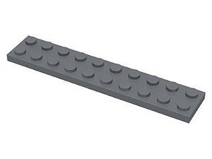 Placa 2x10 Cinza Escuro