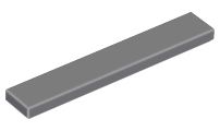 Placa Lisa 1x6 Cinza Escura