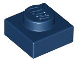Placa 1x1 Azul Escura