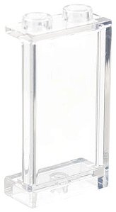 Painel 1x2x3 com suportes laterais - studs ocos Translúcido