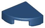 Placa Lisa Redonda 1x1 de 1/4 Azul Escura