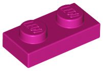 Placa 1x2 Magenta