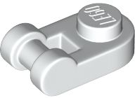 Placa Modificada 1x1 Arredondada com Alça de Barra Branca