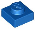 Placa 1x1 Azul