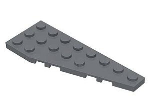 Placa 8x3 Direita Cinza Escura