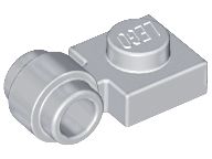 Placa Modificada 1x1 com anel lateral Cinza Claro