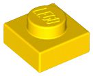 Placa 1x1 Amarela