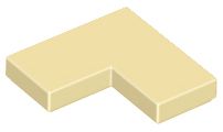 Placa Lisa de Canto 2x2 Bege