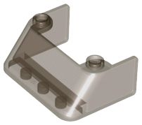 Para-brisa 3x4x1 1/3 Translúcido Preto