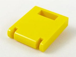 Porta para caixa 2x2x2 amarela
