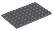 Placa 6x10 Cinza Escura
