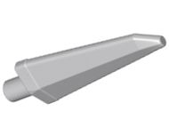 Ponta de Espada com Espiga Flexível 3.5L com Pino Cinza Claro