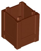 Caixa 2x2x2 Topo Aberto Marrom