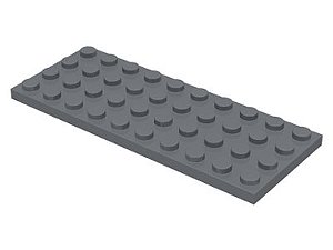 Placa 4x10 Cinza Escura
