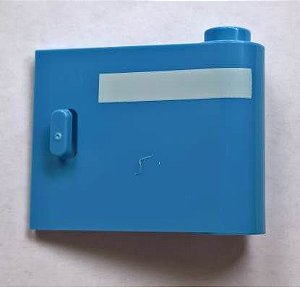 Porta 1x3x2 direita - com linha branca horizontal Medium Blue