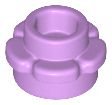 Placa redonda 1x1 com flor de 5 pétalas Medium Lavender