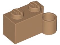 Tijolo de Dobradiça 1x4 Medium Nougat