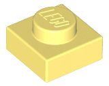 Placa 1x1 Amarelo Claro Brilhante