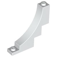 Tijolo com arco invertido 1x5x4 branco