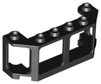 Janela 2x6x2 para frente do trem ou barco preta