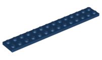 Placa 2x14 Azul Escura