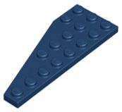Placa 8x3 Direita Azul Escura