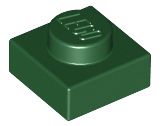 Placa 1x1 Verde Escura