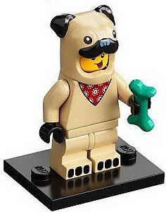 Minifigura Lego Série 21 - Garoto Fantasiado de Cão PUG