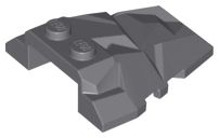 Cunha 4x4 com fraturas poligonais Cinza Escura