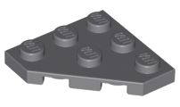 Placa de Canto 3x3 Cinza Escura