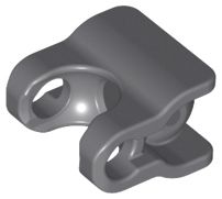 Extensor de braço/perna Hero Factory com junta esférica e soquete esférico cinza escuro