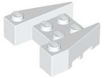 Cunha 3x4 com Entalhes Branca