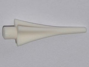 Ponta de Lança com Barbatanas branca