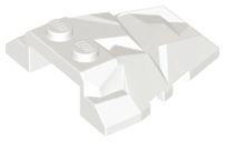 Cunha 4x4 com fraturas poligonais branca