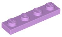 Placa 1x4 Medium Lavender