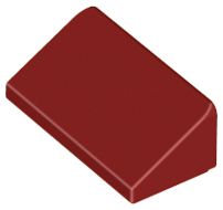 Placa Inclinada 30 1x2x 2/3 Dark Red