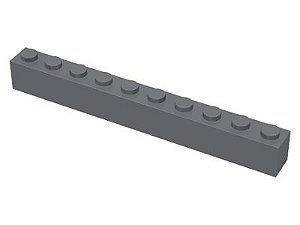 Tijolo 1x10 Cinza Escuro