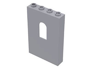 Painel 1x4x5 com janela Cinza Claro