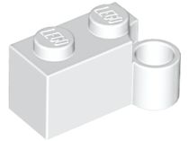 Tijolo de Dobradiça 1x4 Base Branco