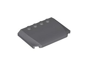 Placa em Cunha 4x6x2/3 triplo curva cinza escura