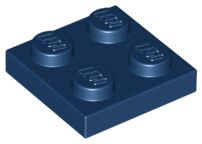 Placa 2x2 Azul Escuro