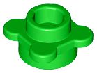 Placa redonda 1x1 com borda de flor verde brilhante