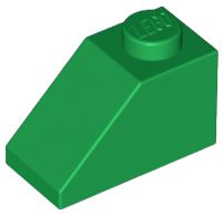 Tijolo Inclinado 45 2x1 Verde